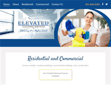 Tablet Screenshot of elevatedcleaning.com